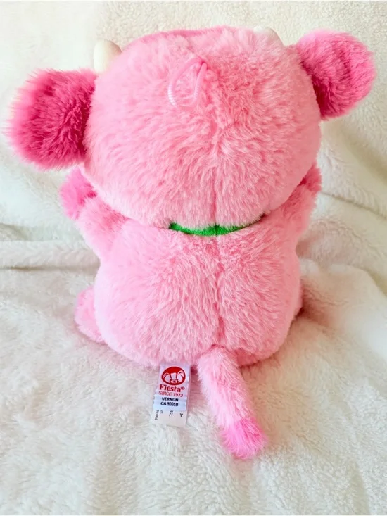 Fiesta Strawberry Pink Cow Plush - Kawaii - Picture 5 of 10